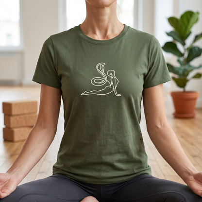 Line Art Cobra Pose T-Shirt