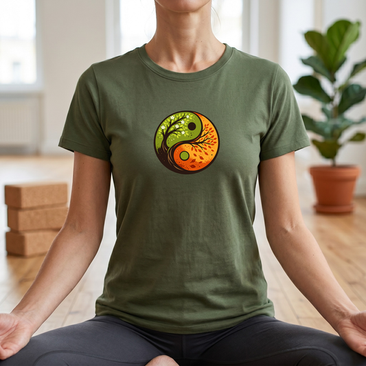 Season Trees Yin Yang T-Shirt
