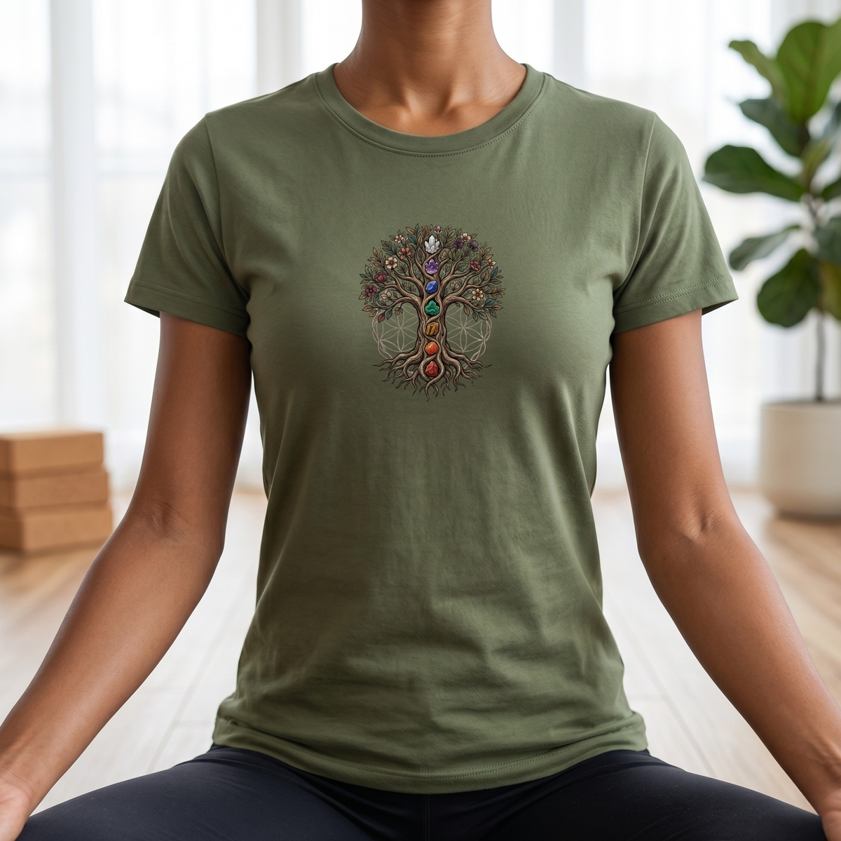 Crystal Chakra Tree of Life T-Shirt