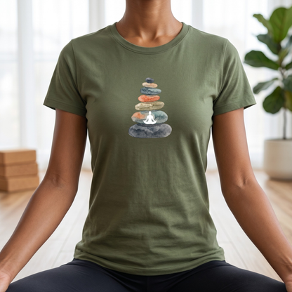 Watercolor Zen Stones T-Shirt