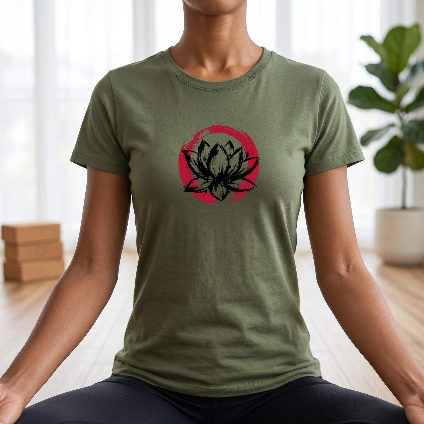 Paint Lotus Flower T-Shirt