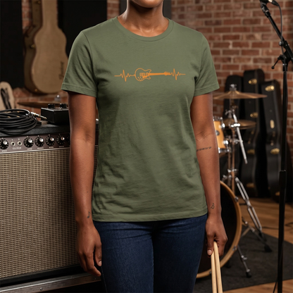 Heartbeat Guitar T-Shirt