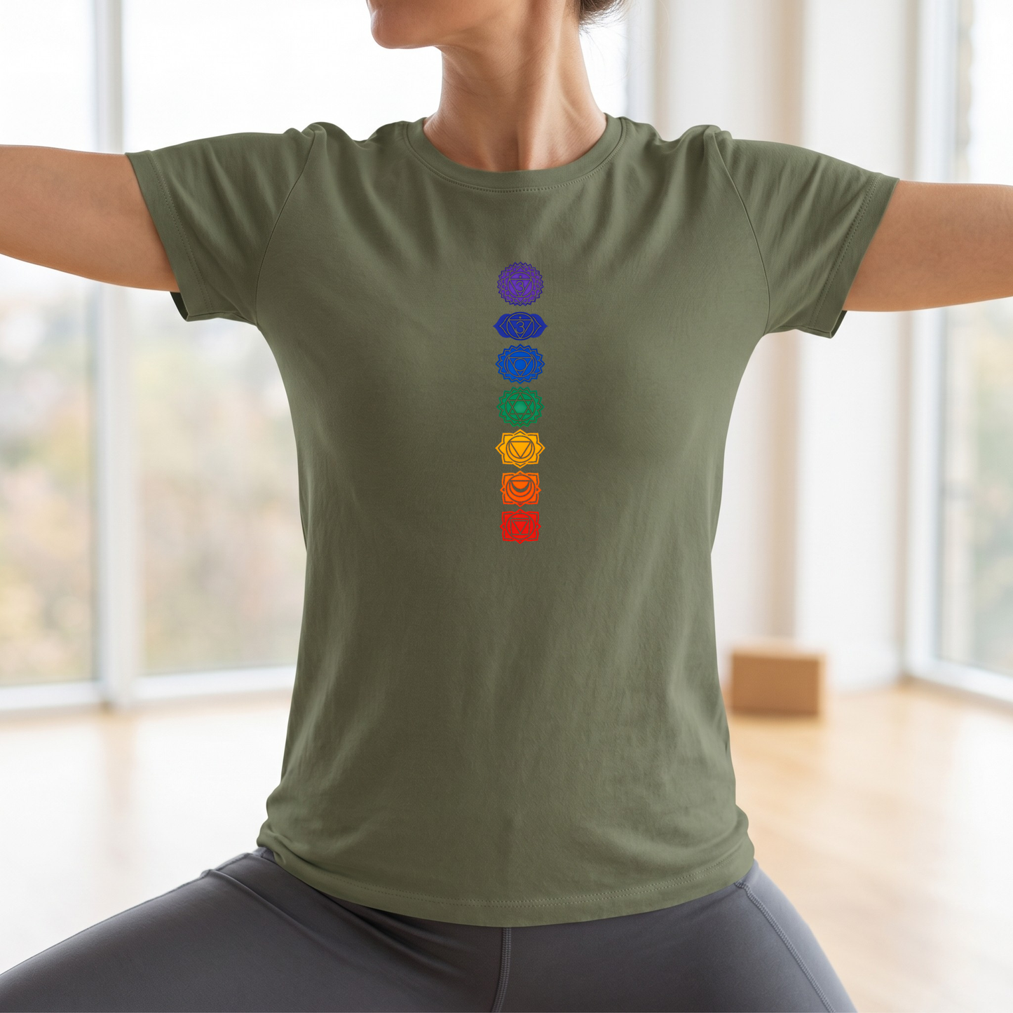 Vertical Color Chakras T-Shirt