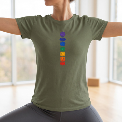 Vertical Color Chakras T-Shirt