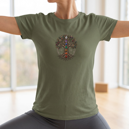 Crystal Chakra Tree of Life T-Shirt