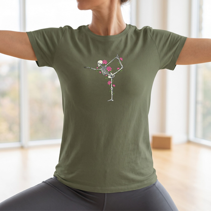 Floral Skeleton Asana T-Shirt
