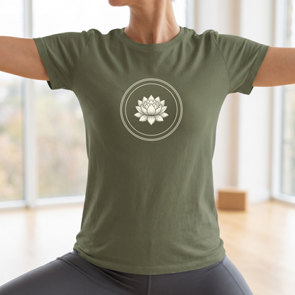 Black & White Lotus Flower T-Shirt