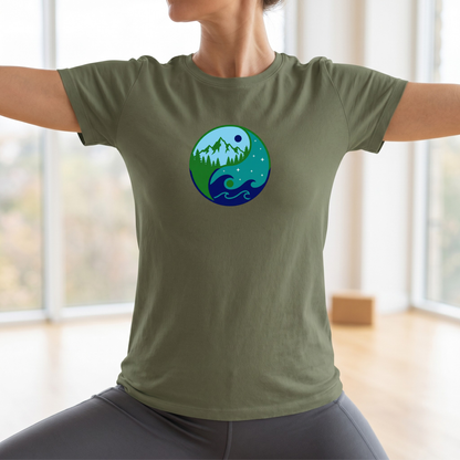 Sea & Mountain Yin Yang T-Shirt