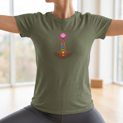 Rooted Chakras Lotus Hands T-Shirt