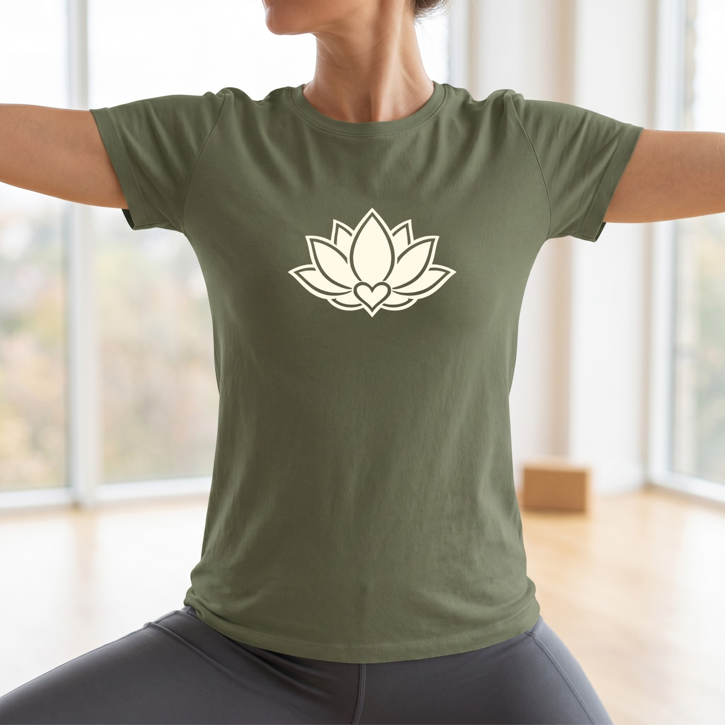 Minimalist Lotus Flower T-Shirt