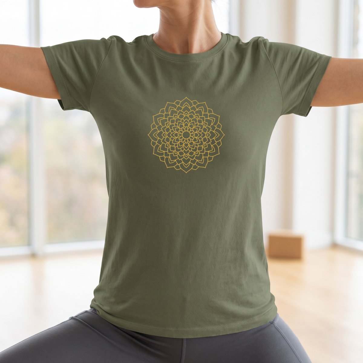 Line Art Simple Mandala T-Shirt