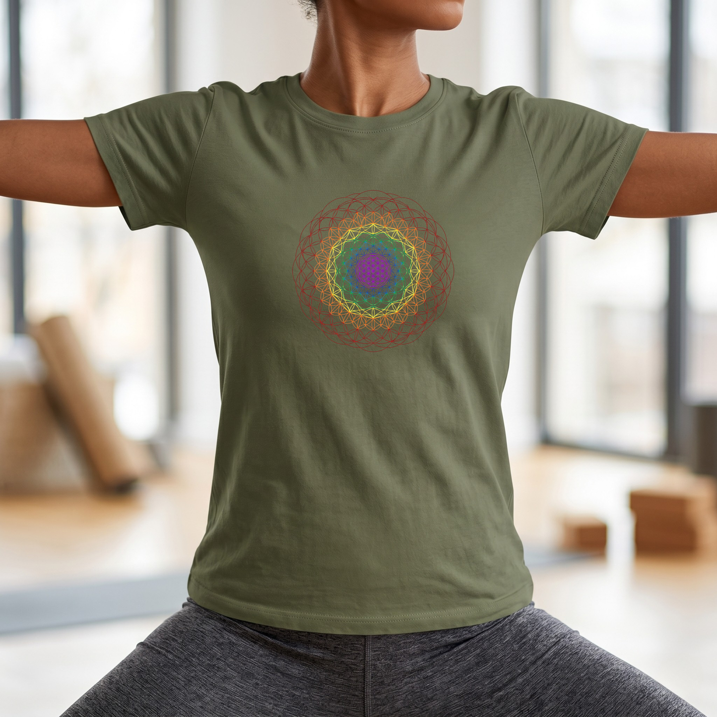 Chakra Spectrum Mandala T-Shirt