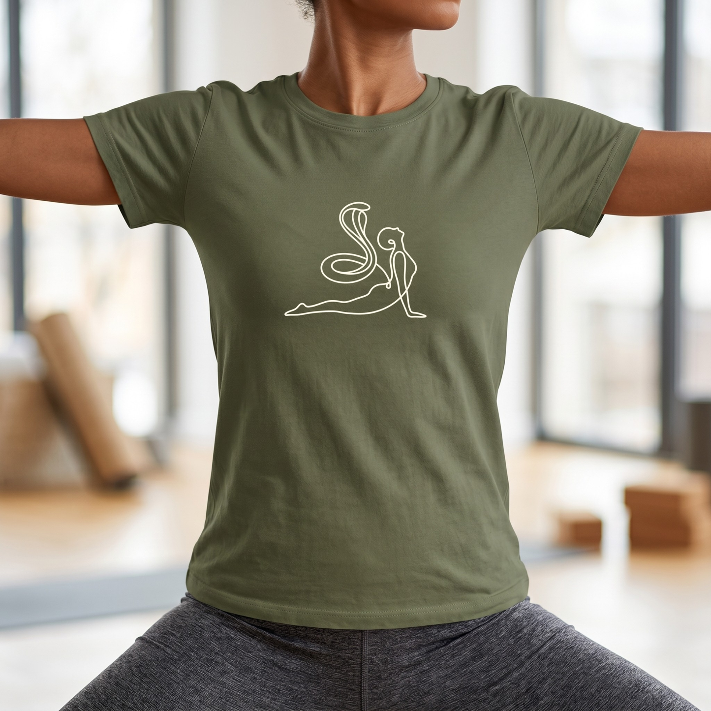 Line Art Cobra Pose T-Shirt