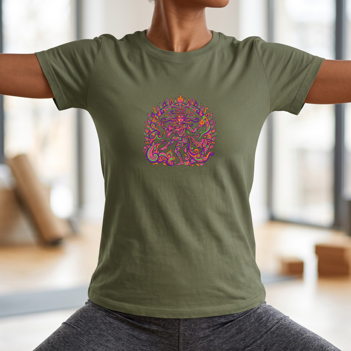 Psychedelic Fire Goddess T-Shirt