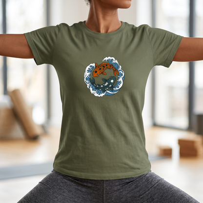 Sea Koi Yin Yang T-Shirt
