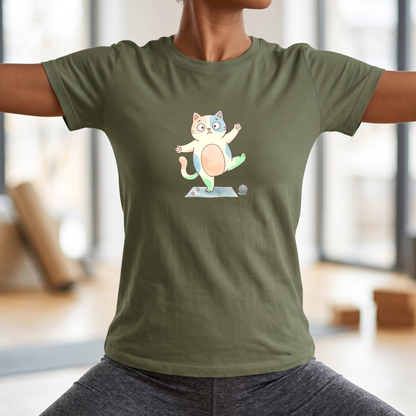 Watercolor Balancing Kitten T-Shirt