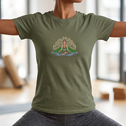 Elemental Harmony Lotus Pose T-Shirt