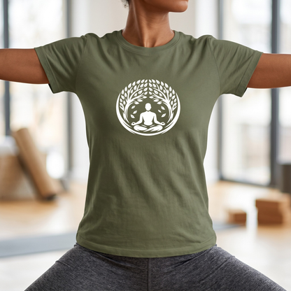 Leaves and Trees Lotus Pose T-Shirt