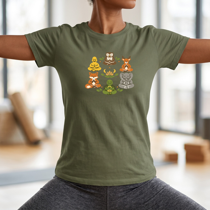 Lotus Pose Animal Group T-Shirt