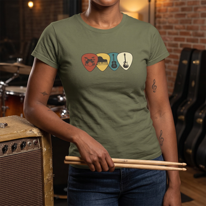 Retro Guitar Picks T-Shirt