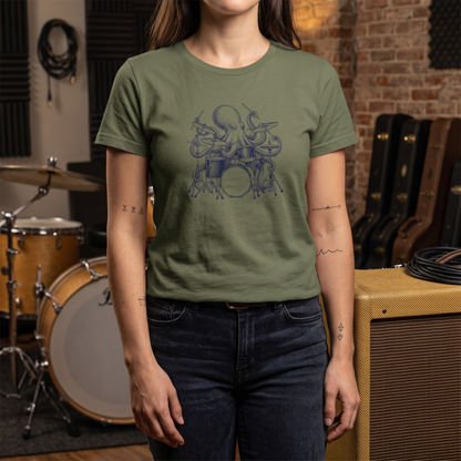 Drums Octopus T-Shirt