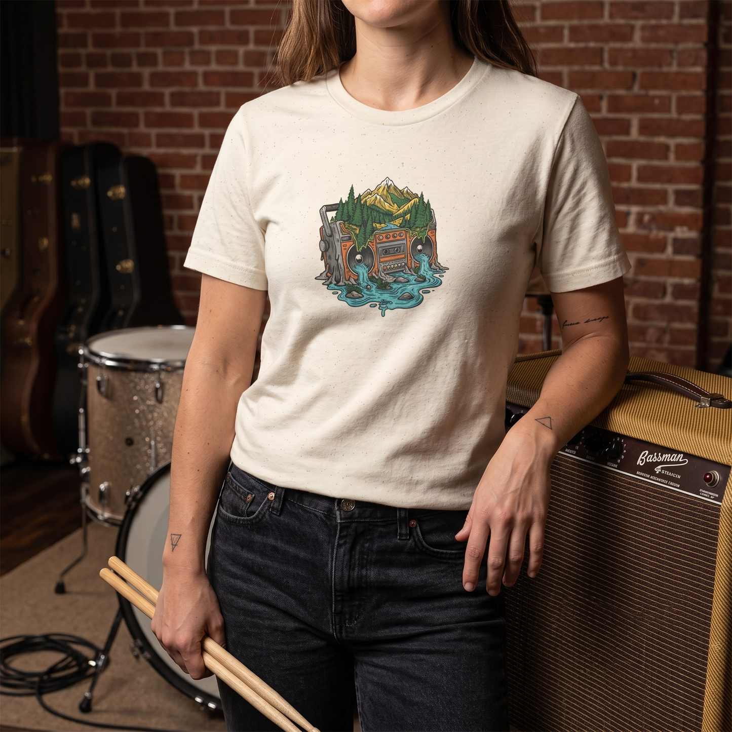 Melting Nature Boombox T-Shirt