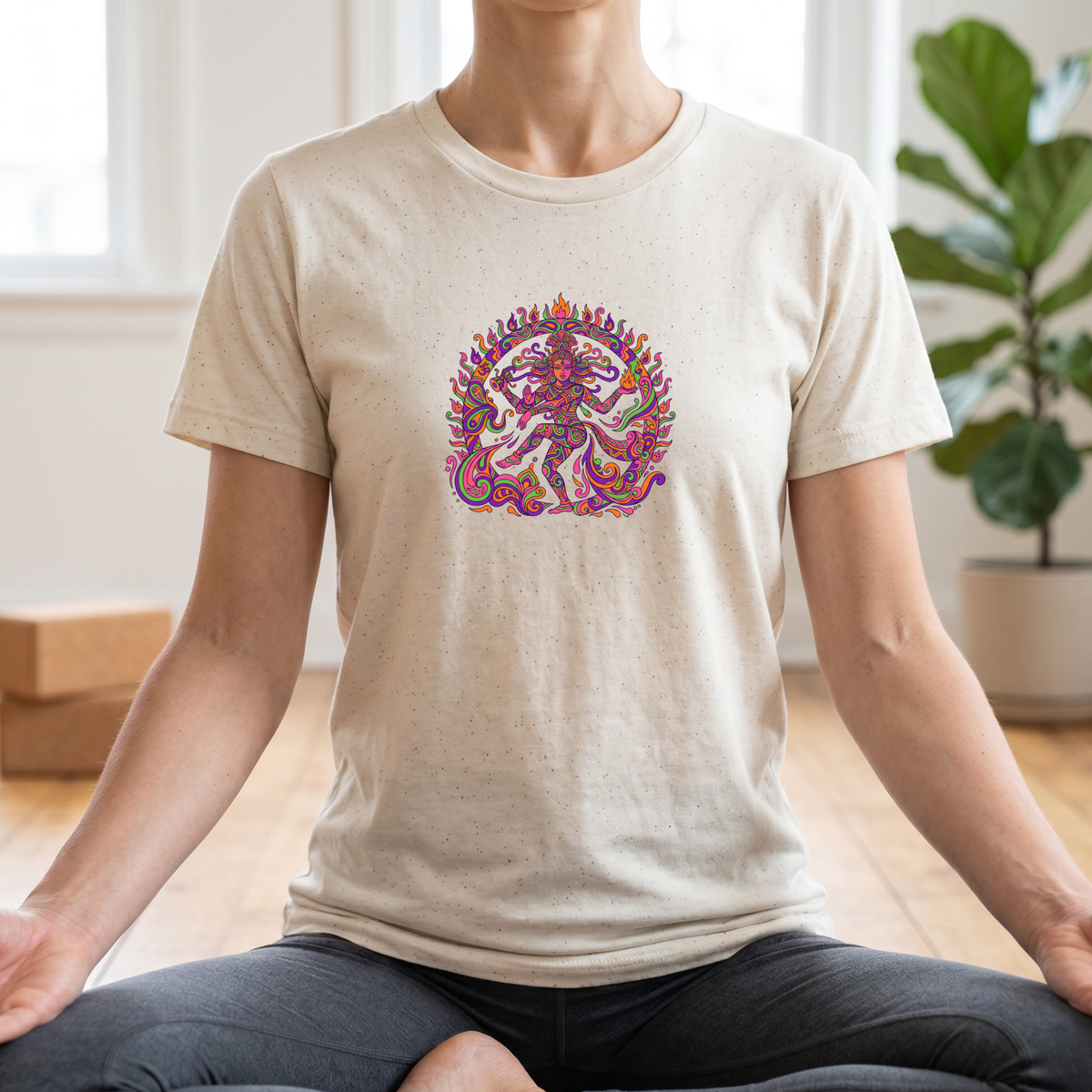 Psychedelic Fire Goddess T-Shirt