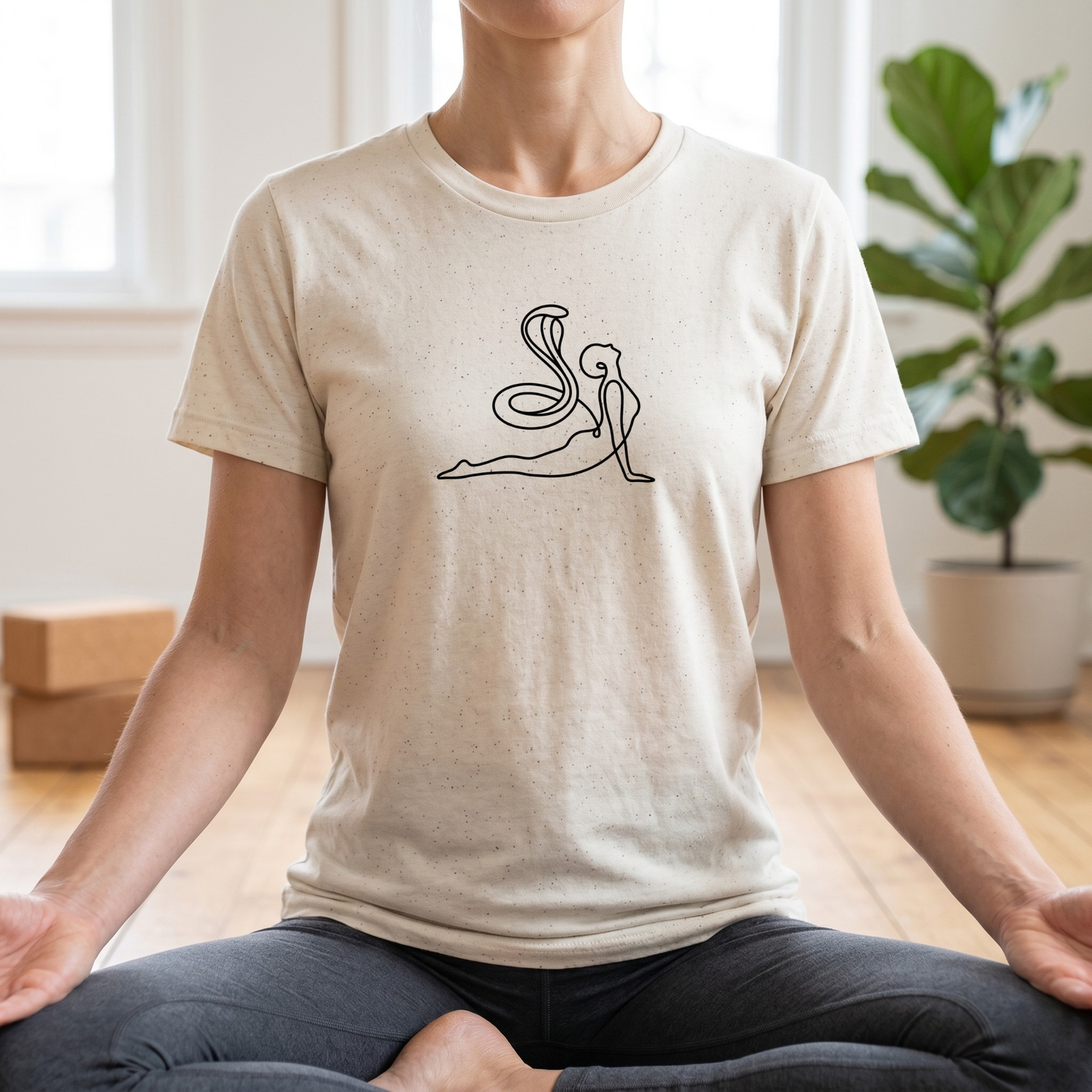 Line Art Cobra Pose T-Shirt