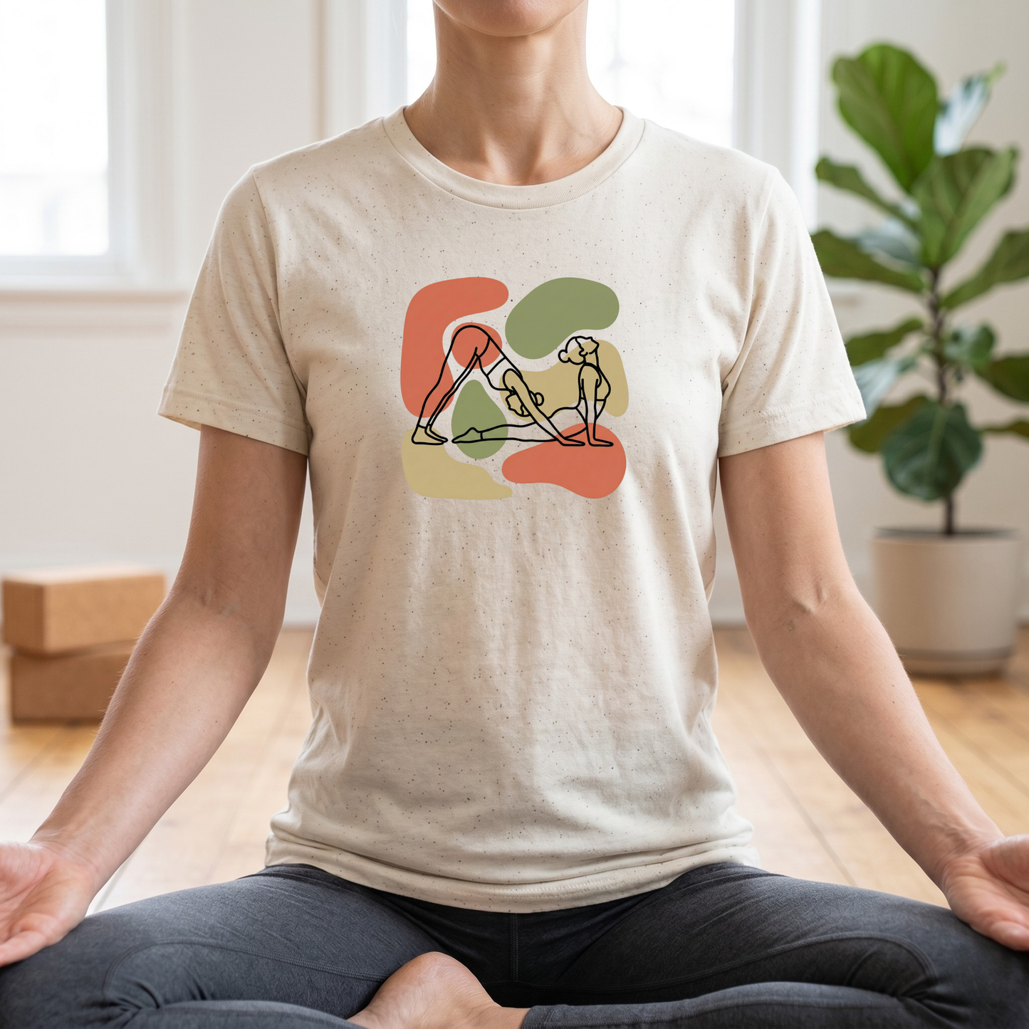 Line Art Yoga Poses T-Shirt