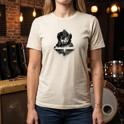 Cracked Moon Guitar T-Shirt