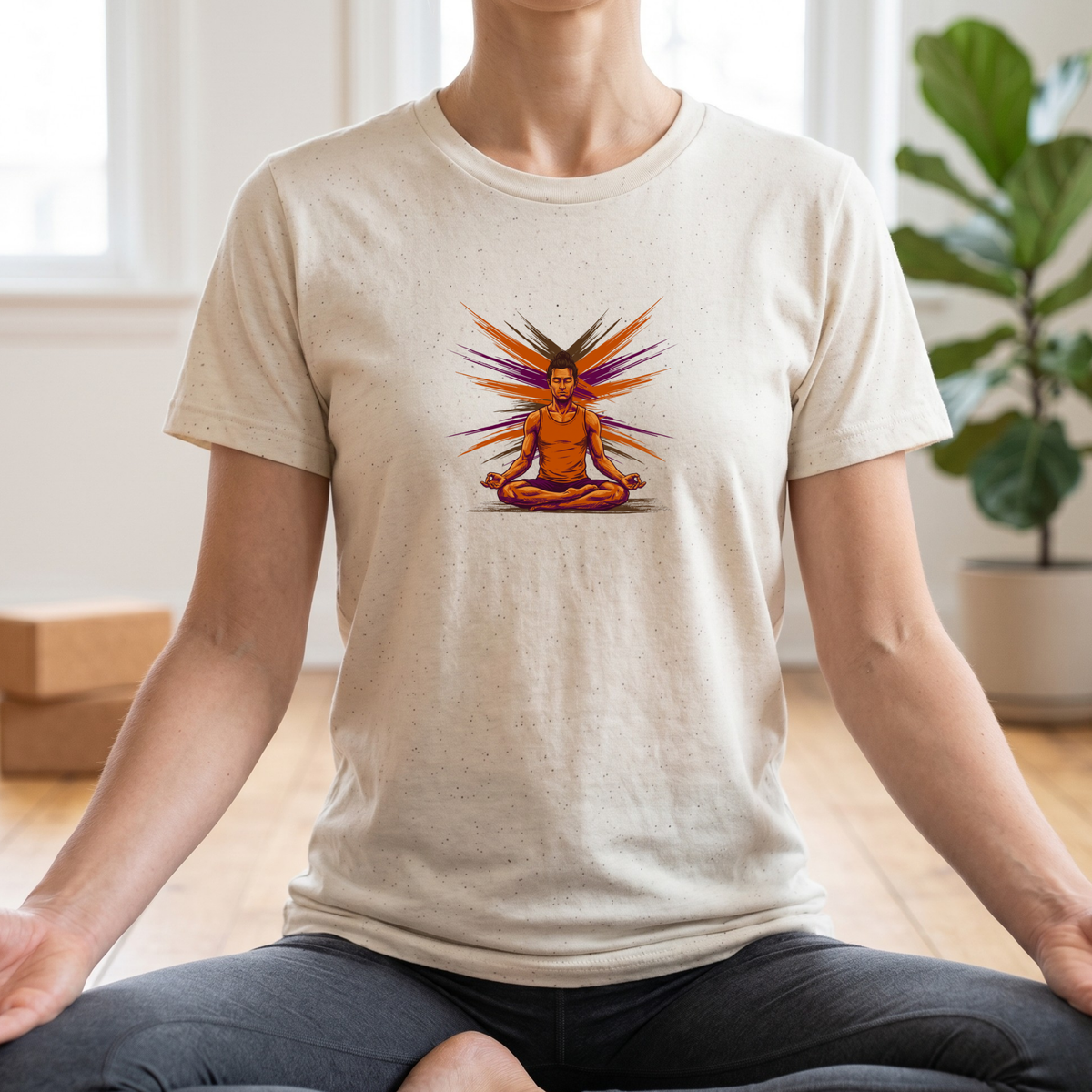 Brushstroke Zen Meditation T-Shirt