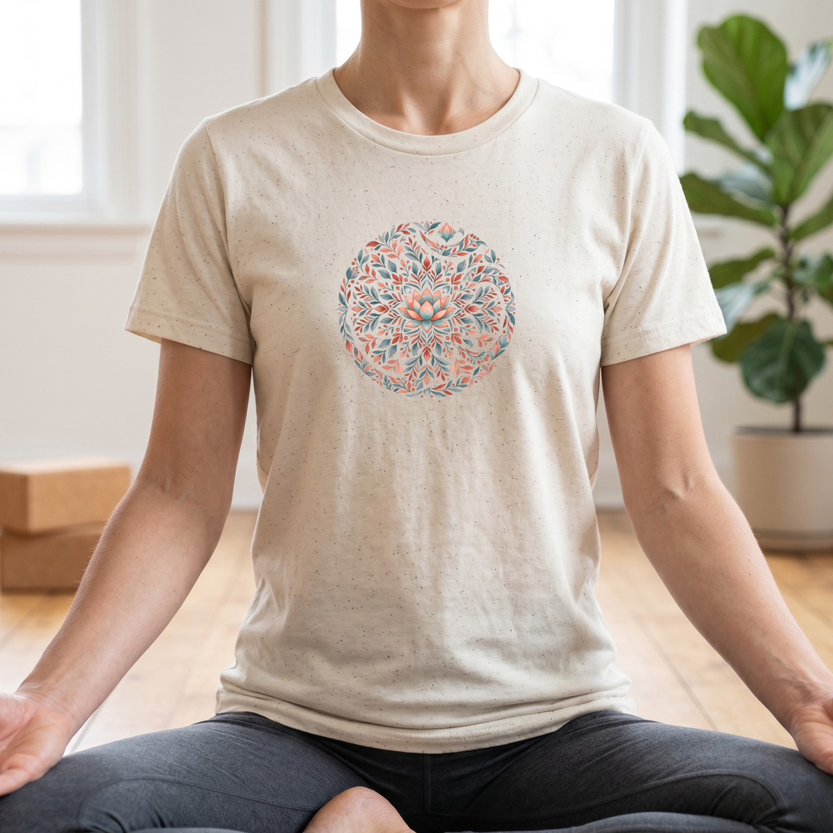 Lotus Flower Floral Mandala T-Shirt