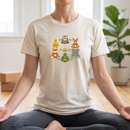 Lotus Pose Animal Group T-Shirt