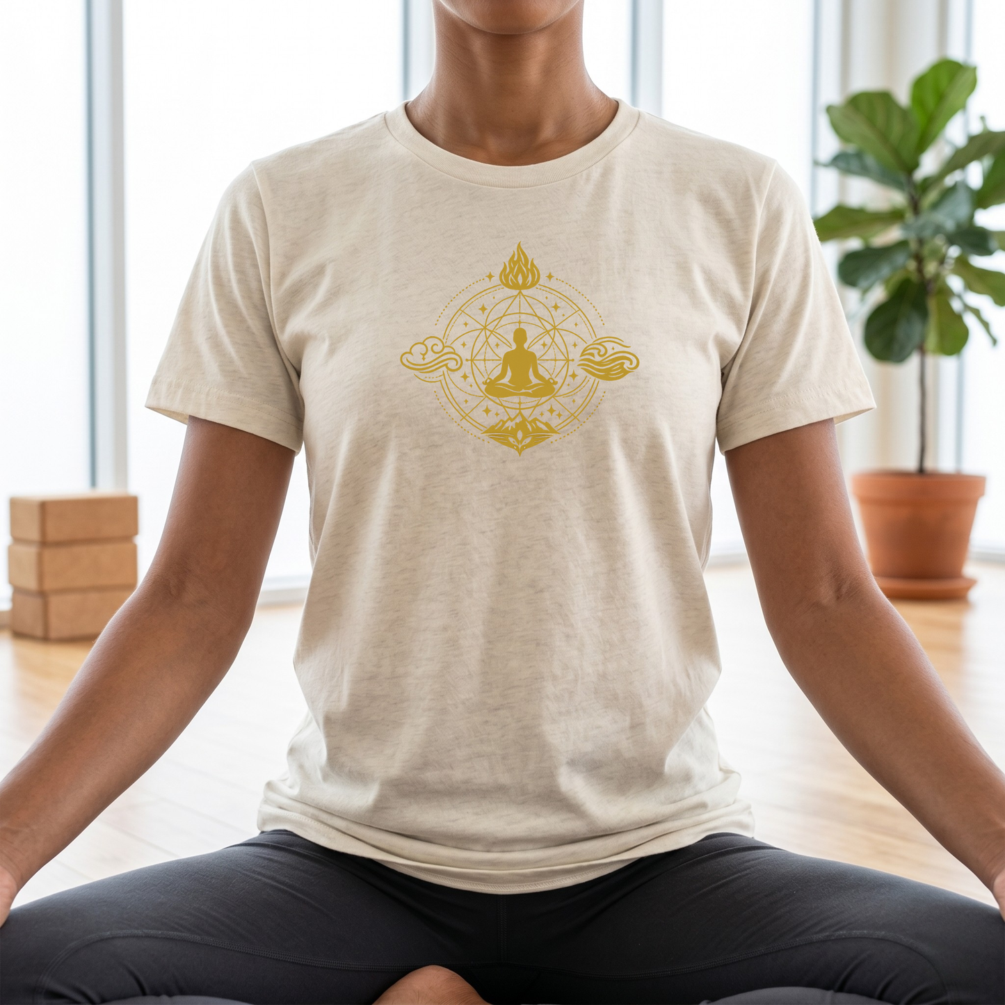 Four Elements Lotus Pose T-Shirt