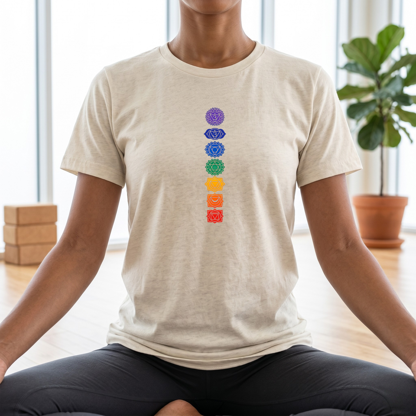 Vertical Color Chakras T-Shirt