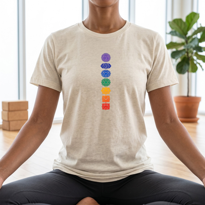 Vertical Color Chakras T-Shirt