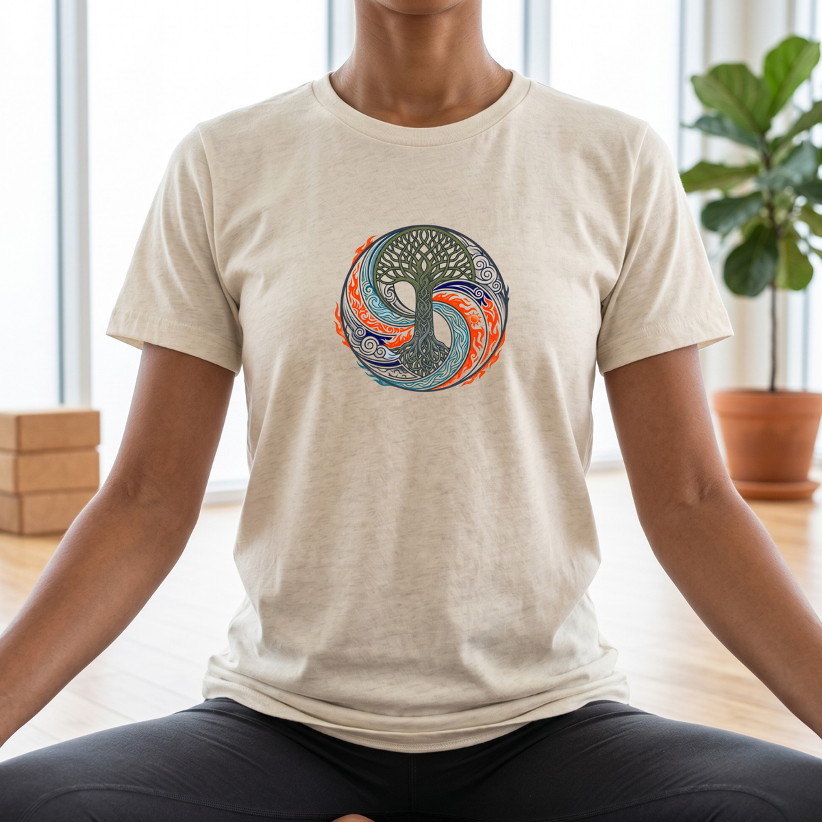 Four Elements Celtic Tree T-Shirt