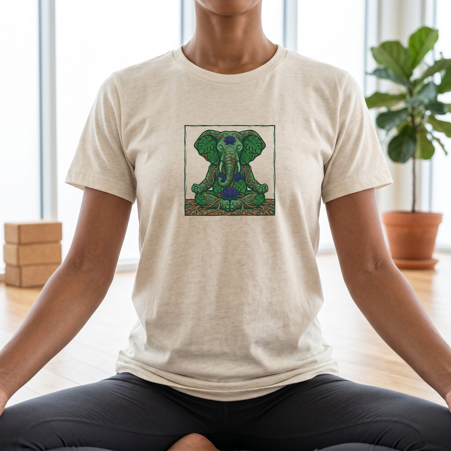 Lotus Earth Elephant T-Shirt