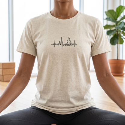 Heartbeat Lotus Pose T-Shirt