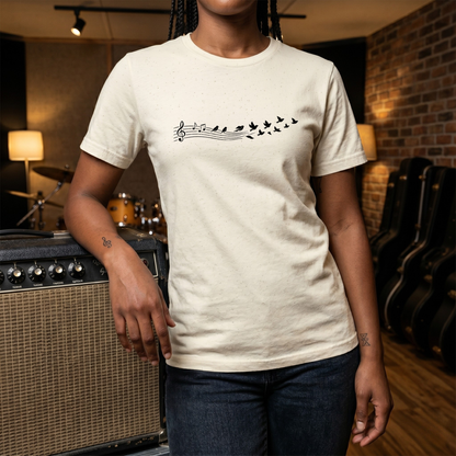 Birds & Music Notes T-Shirt