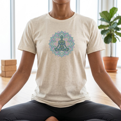 Lotus Pose Mandala T-Shirt