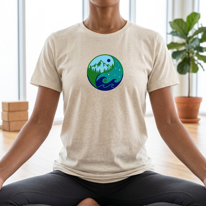 Sea & Mountain Yin Yang T-Shirt