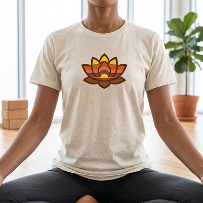 Retro Lotus Flower T-Shirt