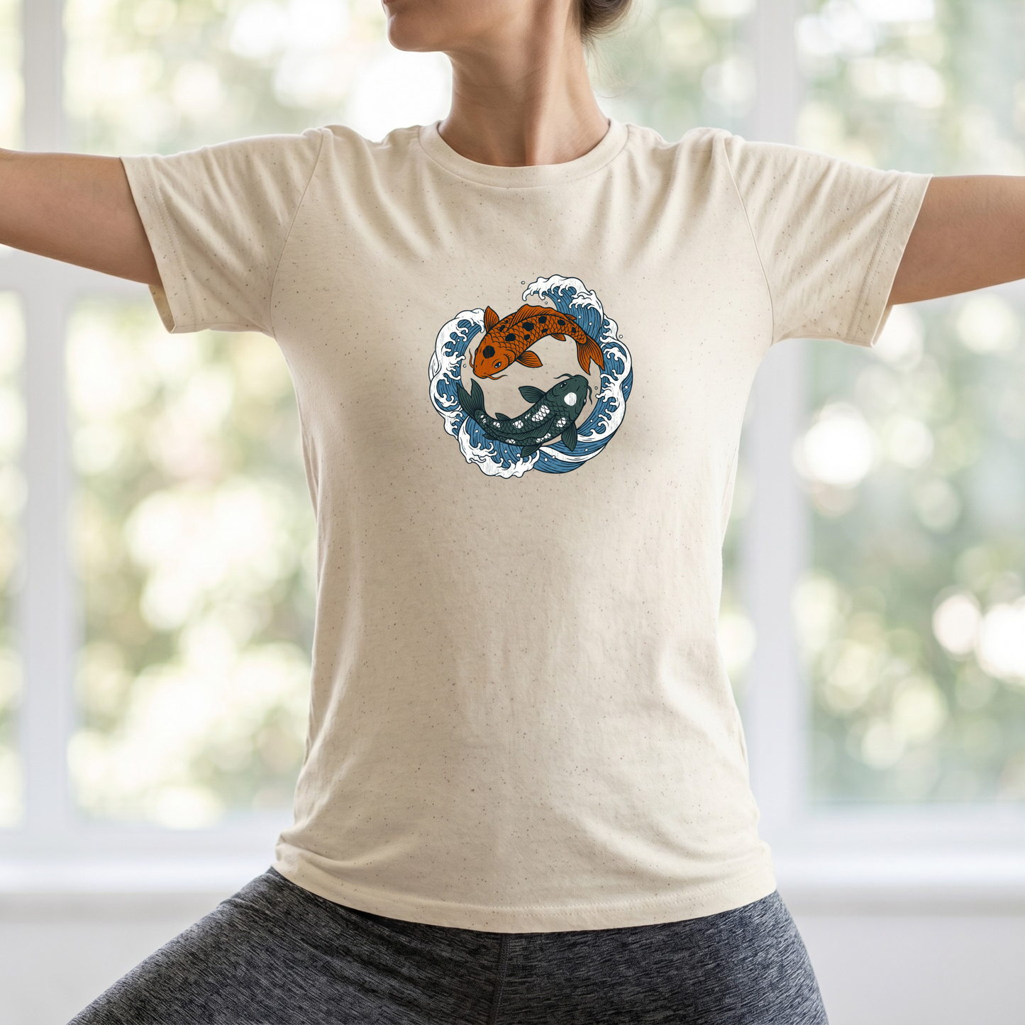 Sea Koi Yin Yang T-Shirt
