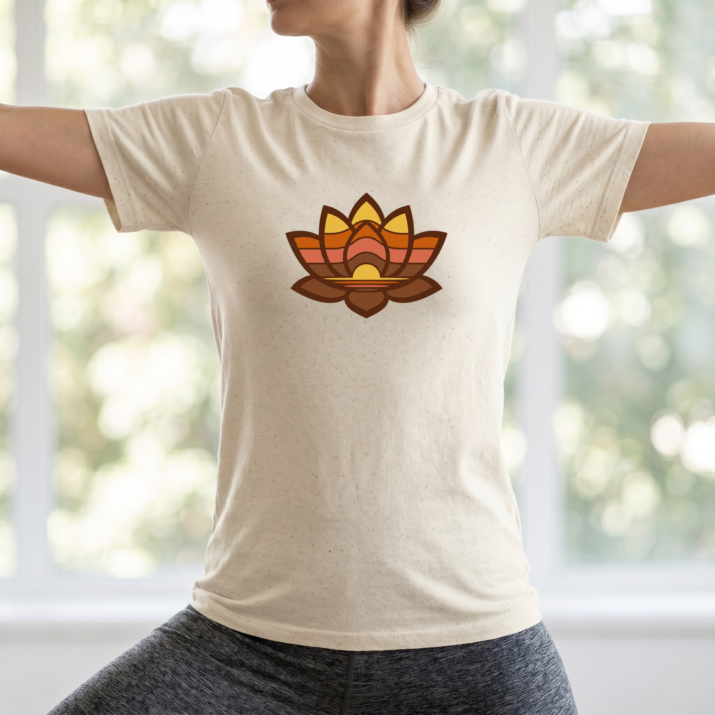 Retro Lotus Flower T-Shirt
