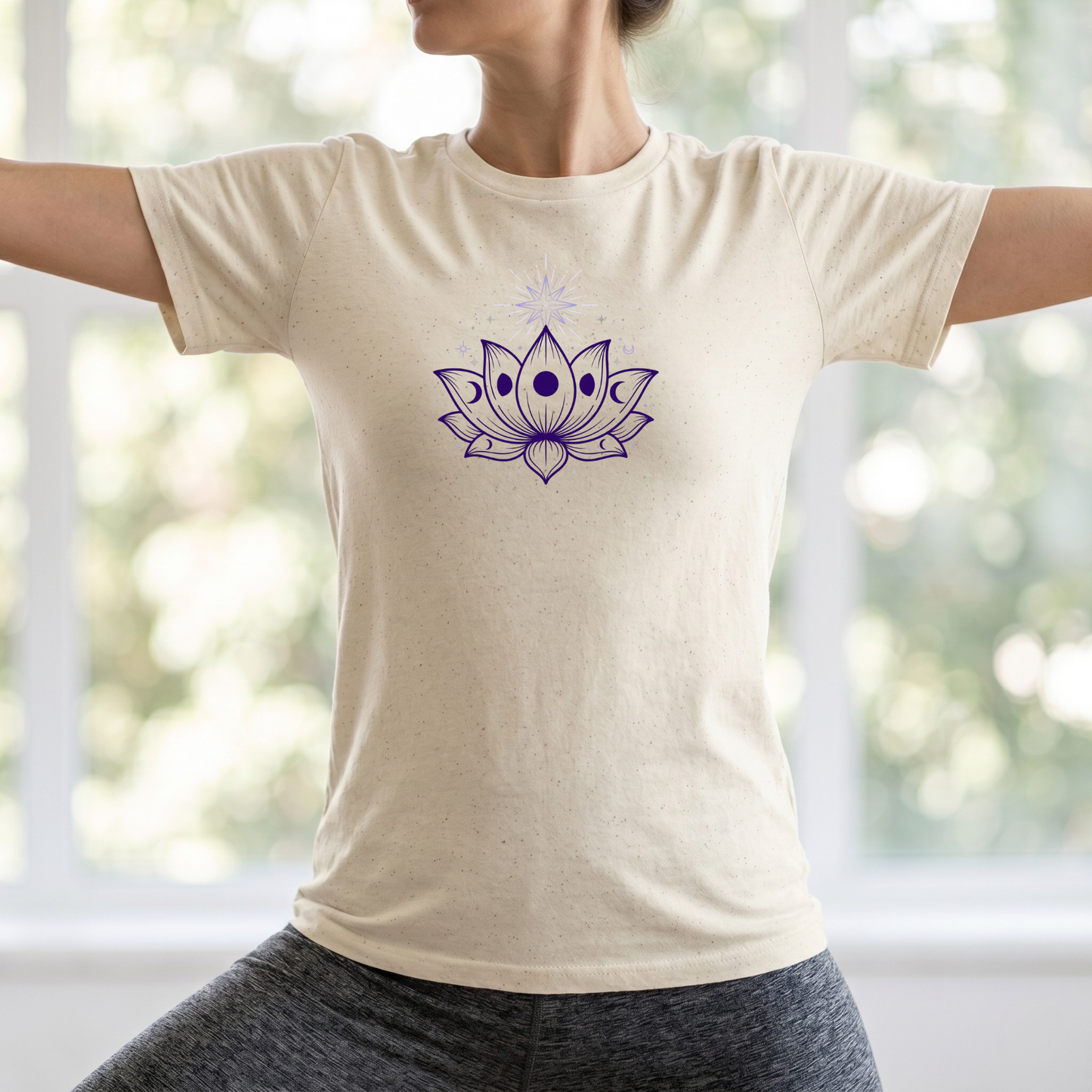 Moon Phase Lotus Flower T-Shirt