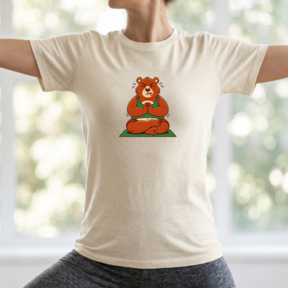 Trying My Best Yoga Bear T-Shirt