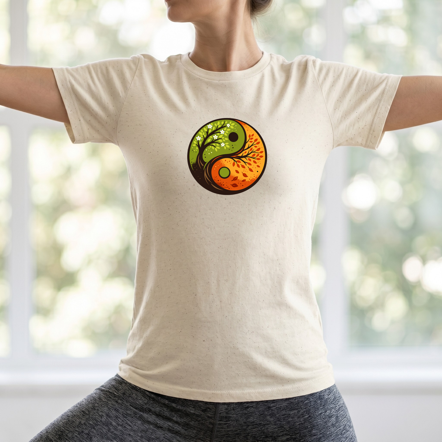 Season Trees Yin Yang T-Shirt
