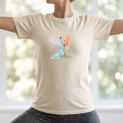 Watercolor Four Elements Yoga Pose T-Shirt