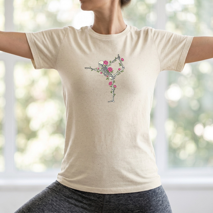 Floral Skeleton Asana T-Shirt